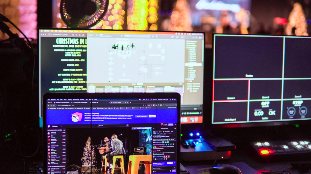 Los Angeles film location event setup