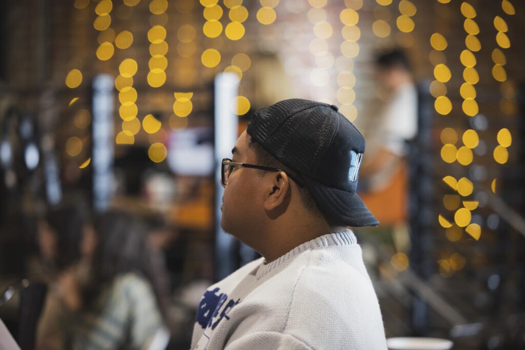 Guest reviewing event setup